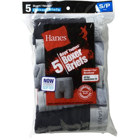 Hanes - Hanes Boys Underwear, 5 Pack Boxer Briefs (Little Boys & Big ...