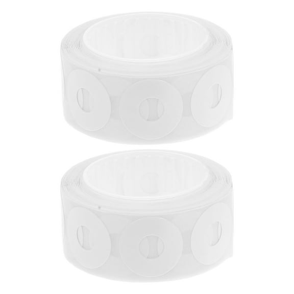 WEUVEB Binder Hole Protectors PVC Self Adhesive Reinforcement Stickers White