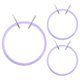 thumbnail image 1 of 3pcs Adjustable Diy Embroidery Hoop Set Cross Stitch Frame For Needlework Cross Stitch Hoop Reusable Sewing Hoop Embroidery Circle Hoop, 1 of 4