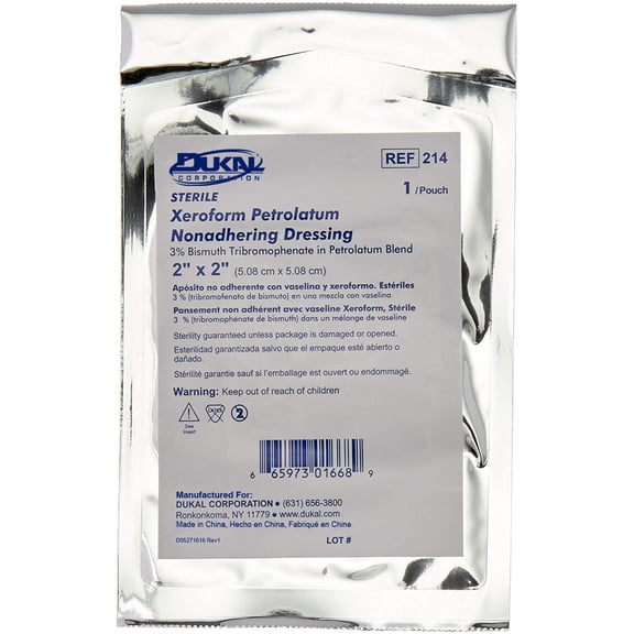 Dukal Xeroform Petrolatum Gauze Dressings Gauze Dressing 4" x 3 yds, 6/bx