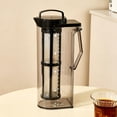 thumbnail image 6 of Cold Brew Pitcher, 2.2L Large Capacity Iced Tea Maker with Removable Filter, Spill-Safe Carafe for Cold Brew Coffee and Fruit Infused Water, 6 of 7