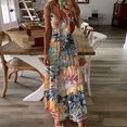 thumbnail image 2 of Summer Dresses for Women Beach Floral Tshirt Sundress Casual Boho Tank Dress, 2 of 5