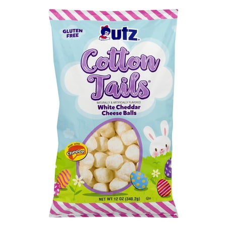 Utz Cheese Balls White Cheddar Cotton Tails 12 Oz Walmart Com