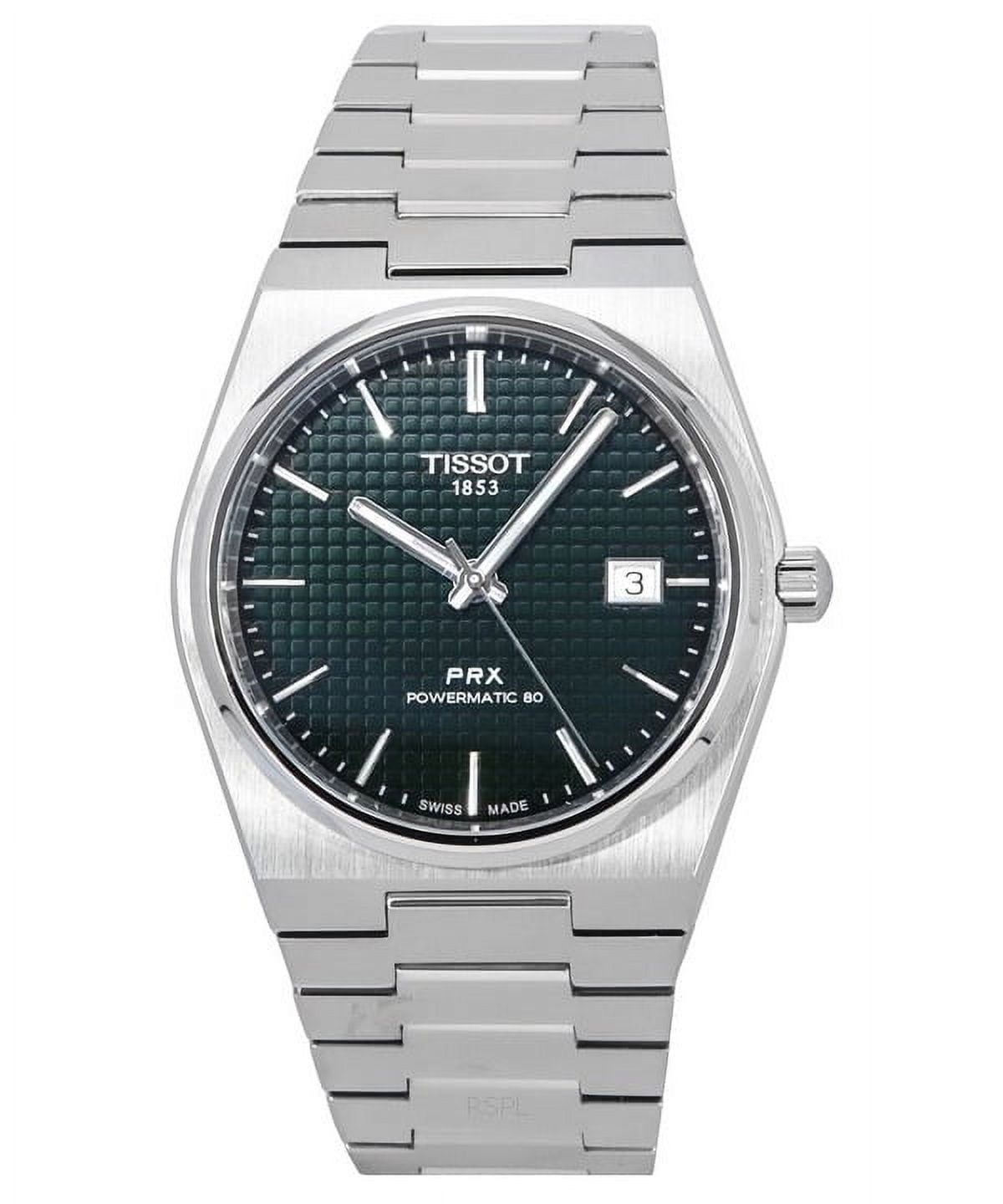 Tissot PRX Men's Automatic Watch with Blue Dial, Silver-Tone
