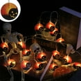 thumbnail image 5 of Battery Powered LED Halloween String Lights - Pumpkin Bat Flashing Decor for Indoor Outdoor Party Setup​​(Yellow,B), 5 of 6