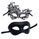 thumbnail image 2 of Máscaras de Disfraces Salvador para mujeres y hombres cómoda para baile de graduación Mardi Gras Negro, 2 of 10