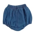 thumbnail image 3 of Baby Girl Pants Girls Summer Baby Toddler Cargo Pocket Denim Shorts Lightweight Casual Blue 12-18 Months, 3 of 4