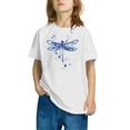 thumbnail image 2 of Économies d'Été! SROBPTY T-Shirts à Manches Courtes pour Tout-Petits, T-Shirt Imprimé pour Garçons Tout-Petits Mode Col Rond Imprimé Manches Courtes Blanc, 3 Ans, 2 of 4