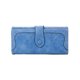 thumbnail image 2 of Guardurnaity Elegante bolso de cuero vintage Versátil para trabajar y jugar Fácil de detectar en el bolso Bolso largo para mujer Carteras Azul claro, 2 of 6