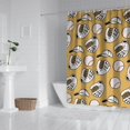 thumbnail image 2 of Yellow Baseball Items Pattern Shower Curtain 72"x72" ,Bathroom Decorative Shower Curtains Set with 12 Hooks,Modern Waterproof Washable Shower Curtain, 2 of 6