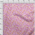 thumbnail image 3 of oneOone Georgette Viscose Light Pink Fabric Floral Craft Projects Decor Fabric Printed By The Yard 42 Inch Wide, 3 of 4