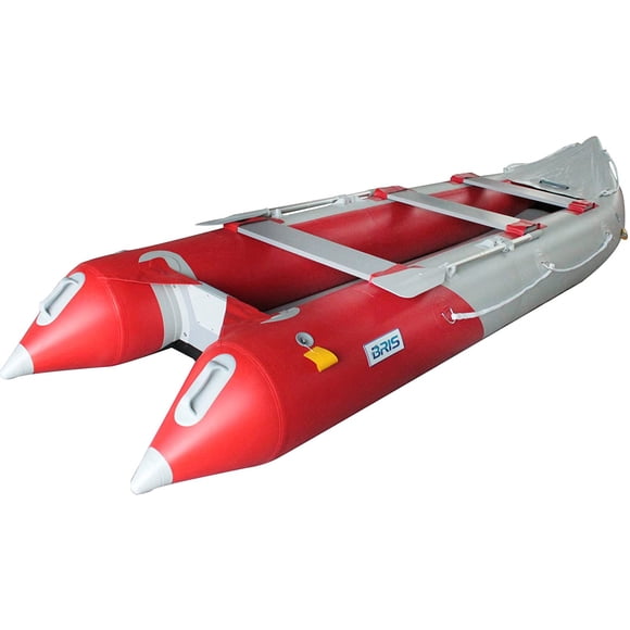 BRIS 14.1 FT Inflatable Kayak Fishing Tender Inflatable Poonton Boat with Air Floor
