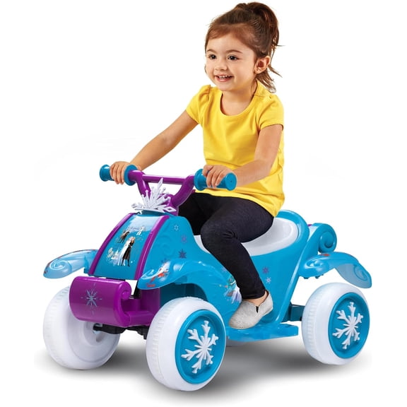 Kid Trax 6V Disney Frozen Toddler Car, Electric Car for Kids - Disney Cars Toys, Outdoor Toys, Kids' Electric Vehicles, Ride on Toy, Max Speed 1.5mph, 18-36 months, Max weight of 44Lbs, Ice Blue
