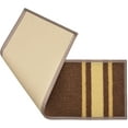 thumbnail image 6 of Custom Size Cut to Size Stair Treads Solid Border Brown Customize Slip Resistant Latex Backing Low Profile Stair Tread Set Of 13 (Brown 10.5in x 31 in), 6 of 7