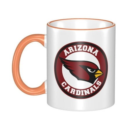 

Arizona_Cardinals 11 Oz Originality Coffee Mugs Large Water Mugs With Handle Porcelain Coffee Cup Thank You Gifts For Mom Dad And Friends Orange