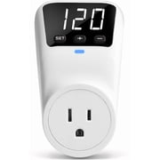 Surge Protector, 1800W Wall Surge Protector for Refrigerator, TV, PC, Home Appliance, Voltage Regulator with LED Display Screen, Adjustable Voltage Protector, 15A, 120V, 2 Pack,120V-1 Pack