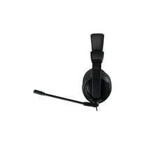 Adesso Xtream H5U Stereo Multimedia Headset with Mic, Binaural Over the Head, Black -ADEXTREAMH5U