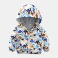 thumbnail image 1 of Xinhuaya 2-7T Toddler Boy Spring Fall Windbreaker with Hoods Baby Zipper Hooded Coat Windproof Jacket, 1 of 2