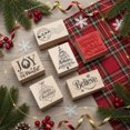 thumbnail image 2 of Set de 6 sellos navideños de goma de madera de Watersay, 2 of 5