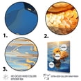 thumbnail image 3 of Designart "River Swimming with a Yellow Duck" Animals Framed Wall Art - Traditional Yellow Duck Entryway Framed Wall Art, 3 of 6