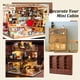 thumbnail image 5 of Estantería de madera en miniatura, escala 1:12, color marrón. Mini estantería expositora. Mini estantería de madera. Modelo de mueble en miniatura. Vitrina de madera., 5 of 5
