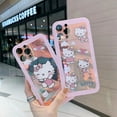 Sanrio Hello Kitty Cat Cute Cartoon Laser Iphone Case For Iphone 13 12