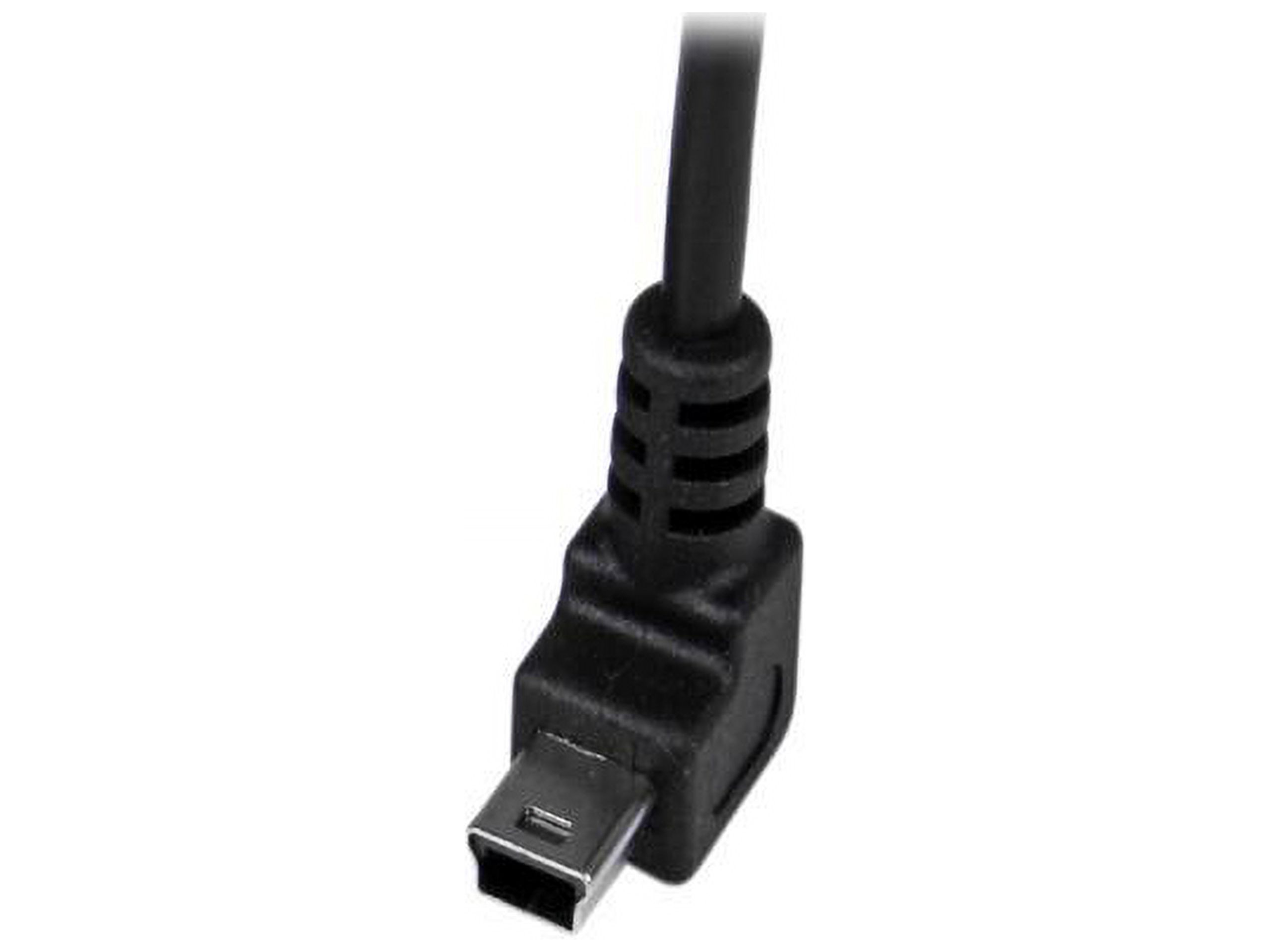 StarTech USBAMB1MU 1m Mini USB Cable Cord - A to Up Angle Mini B - Black - image 4 of 6