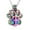 Colorful, variant on Cute Paw Shape Small Urn Necklace Lockets for Ashes Pet Cremation Jewelry for Ashes Holder Urn Pendants with Chain Memory Necklace