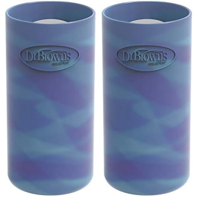 Fundas estrechas para biberones Dr. Brown's Glass de 8 oz, paquete de 2
