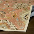 thumbnail image 6 of Hauteloom Elkins Wool Living Room, Bedroom Farmhouse Area Rug - Traditional Floral Carpet - Bohemian Paisley Vibe - Orange, Cream, Red, Blue, Brown, Salmon - 7'6" x 9'6", 6 of 19