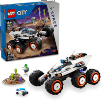 LEGO City Space Explorer Rover & Alien Life 60431 Building Set | 311 Pieces | Astronaut Figures, Robot, Alien Life Playset