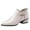 Beige, variant on Women's Ankle Boots Pointed Toe Chunky Block Heel Short Boots for Women Low Heeled Booties Women's Comfortable Ankle Boots with Side Zipper