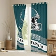 thumbnail image 3 of Erosebridal Football City Curtains and Drapes (42x84),American Football Sport BlackoutCurtains for Bedroom,Philadelphia Curtains Pack of 2 (42x84),Stylish Bedroom Decor, 3 of 7