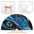 thumbnail image 4 of Lsque Blue Viper Snake Closeup Face Print Christmas Tree Skirt, Tree Skirt with Ties or Velcro, Perfect for Holiday Decorations, Halloween, and New Year-30", 4 of 7
