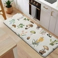 thumbnail image 5 of Brown Mushroom Flower Light Pattern Kitchen Rug Mat,Kitchen Runner Rugs Non Skid Washable,Decorative Kitchen Floor Mats for Kitchen,Sink,Laundry,17"x47.2", 5 of 7
