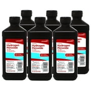 Leader Hydrogen Peroxide 3% Topical Solution, First Aid Antiseptic, 16 FL OZ - 6 Pack
