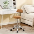thumbnail image 1 of Silla giratoria Stool FIRAVOE, ajustable de 50 a 68 cm, color marrón camel, 1 of 6
