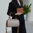 thumbnail image 3 of MKF Collection Adhara Satchel Bag with Pouch Bag, Vegan Leather Circular Print Shoulder Bag by Mia K, 3 of 7