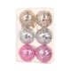 thumbnail image 2 of Adornos de bola de espejo navideños en pack de 6 cm • Decoración navideña reflectante de 6 cm • Decoración para árboles y fiestas • Bolas de espejo de plástico para centros de mesa festivos, 2 of 4