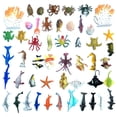 thumbnail image 1 of Doitem Paquete De 50 Mini Figuras De Animales Marinos De Vinilo De Plástico Surtido Juego De Juguetes Figura De Vida Realista Bajo El Mar Regalo De Baño Para Niños Educativo Fiesta Infantil Pastel Cup, 1 of 5