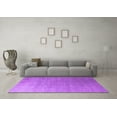 thumbnail image 3 of Ahgly Company Indoor Square Oriental Purple Industrial Area Rugs, 6' Square, 3 of 4