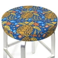 thumbnail image 3 of Fotbe Sea Turtle Stool Covers Round,Waterproof Round Bar Stool Covers Bar Chair Covers Washable Stool Cushion Slipcover for 12-14 Inch Chair-13 inch, 3 of 7