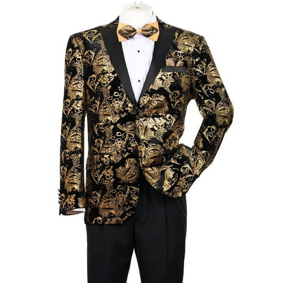 Men's Two Button Peak Lapel Velvet Wedding & Prom Tuxedo Jacket in Burgundy