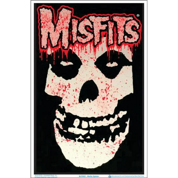 Misfits Splatter Black Light 23" x 35" Poster