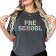 thumbnail image 2 of Preschool T-Shirt for Teacher Women's Bold Colorful Font Pre School Tee Pepper Shirt Adult Large, 2 of 5