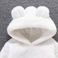 thumbnail image 4 of Toddler Girls Clothes Fall Winter Outfit Sets, Baby Girl Long Sleeve Solid Color Flannel Hooded Sweatshirt Cute Elastic Waist Pant Set 0 6 12 18 24 Months 2T 3T 4T Kaprioy Baby Girl Clothes, 4 of 4