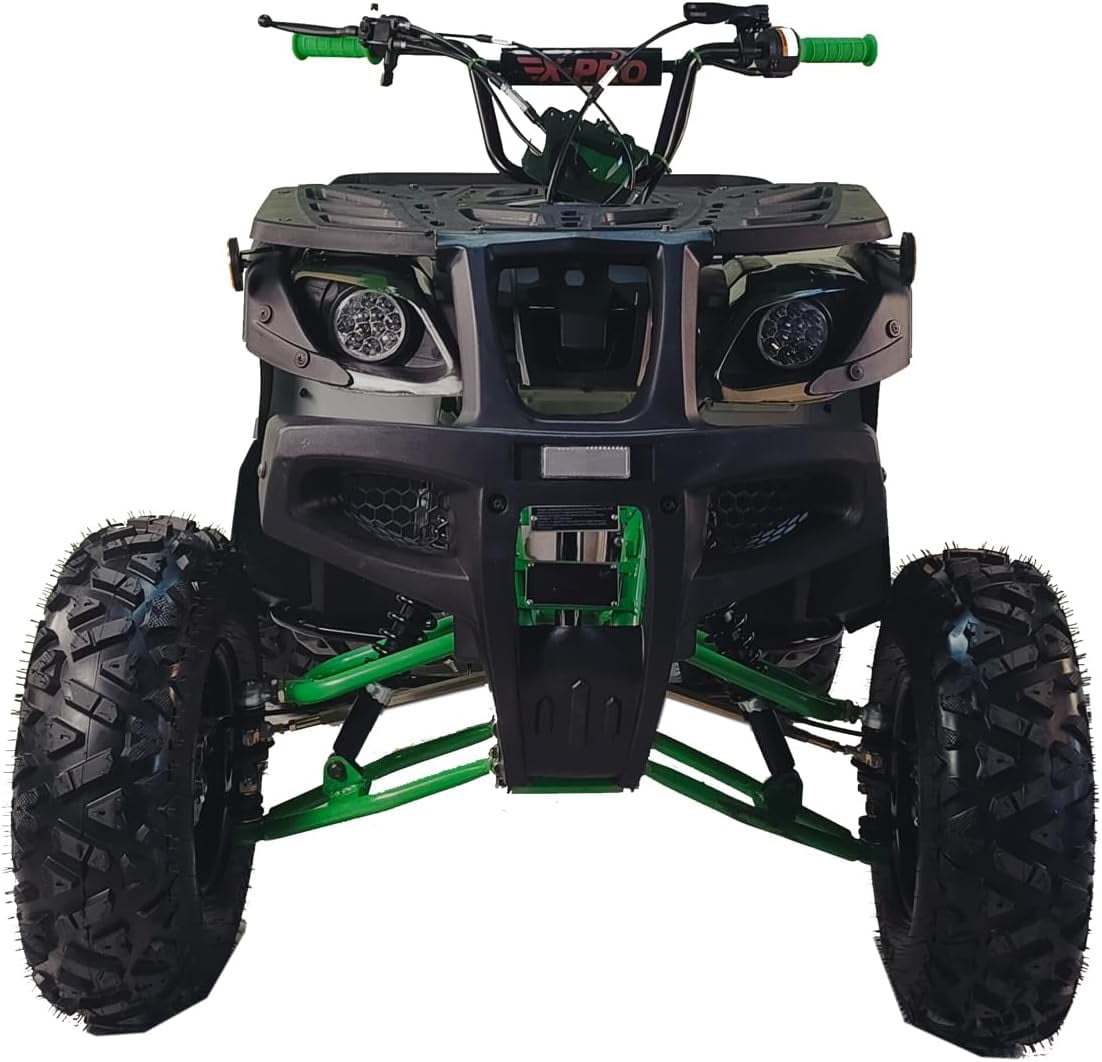 X-Pro 200 ATV Quad Full Size 4 Wheeler Utility Adult ATV, Automatic Transmission Reverse Big Wheel