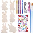 thumbnail image 3 of Miangastore 6Pcs Musical Wind Chimes Set Diy Easter Crafts Asorted Colors For Home And Office Decor, 3 of 8