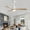 White, variant on Energetic 52" Modern LED Ceiling Fan with Light, Remote Control, Reverse Airflow 6 speed silent motor, 3 Wood Blades, White