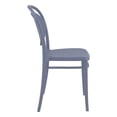 thumbnail image 4 of Compamia ISP257-DGR 17.3 in. Chaise d'Extérieur en Résine Marcel&44; Gris Foncé, 4 of 5